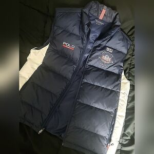 Polo Ralph Lauren Navy And White USA Vest